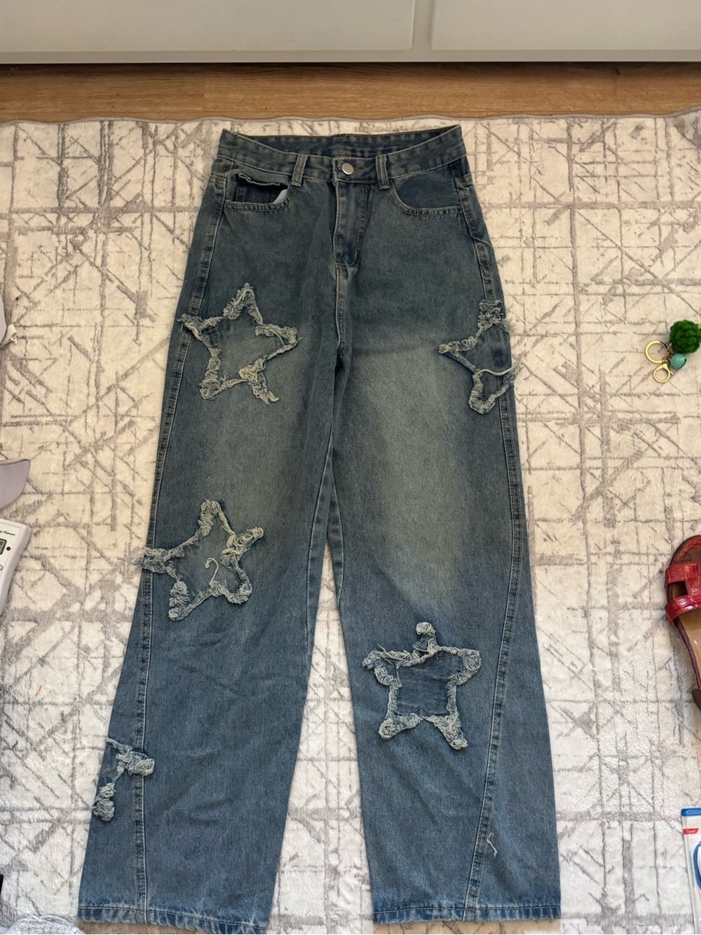 Women's Dark Wash Star Appliqué Jeans